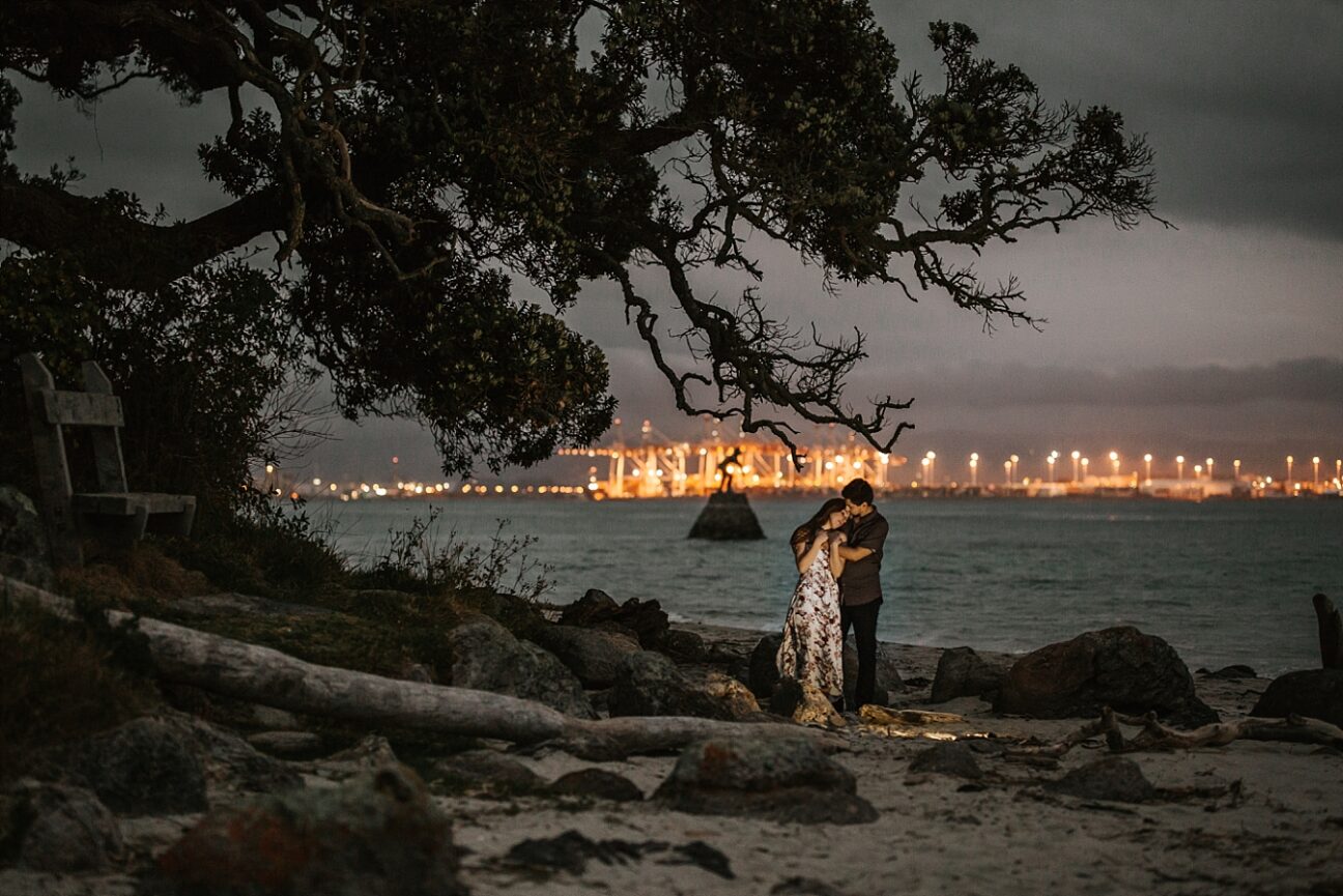 Evening engagement shoot Mount Maunganui