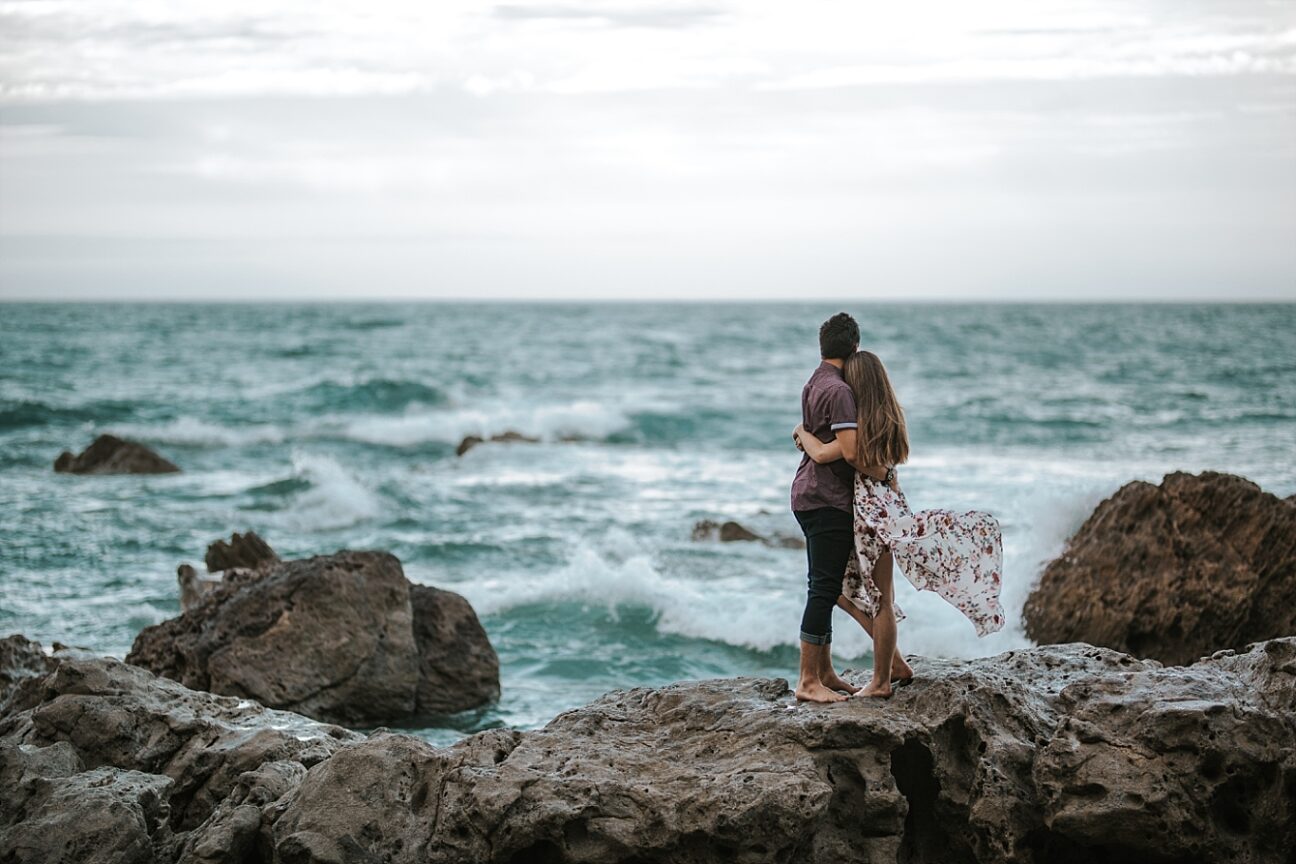 Sea image engagement shoot