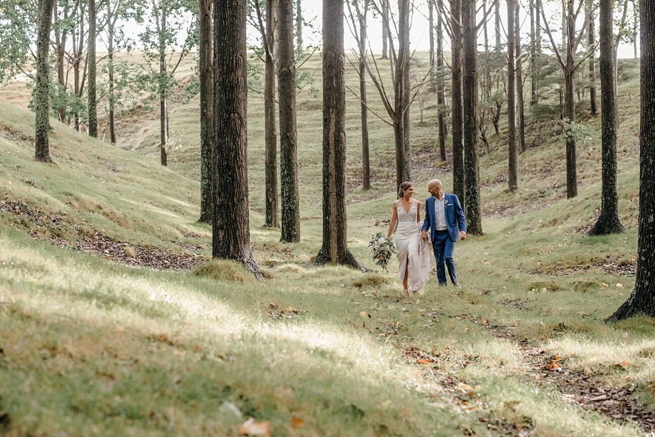Wedding photos at Whangamata farm wedding