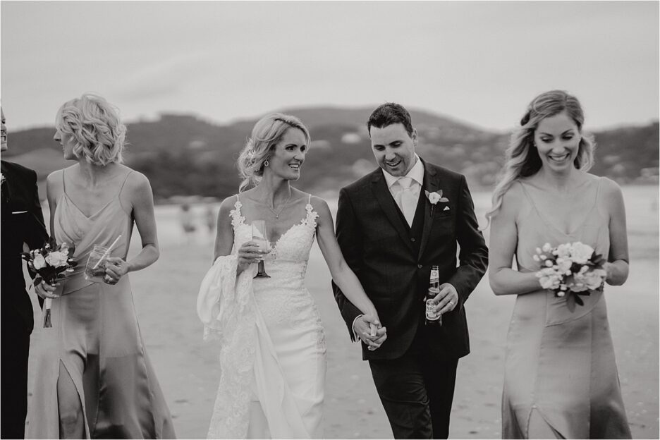 natural moments Whitianga bride and groom
