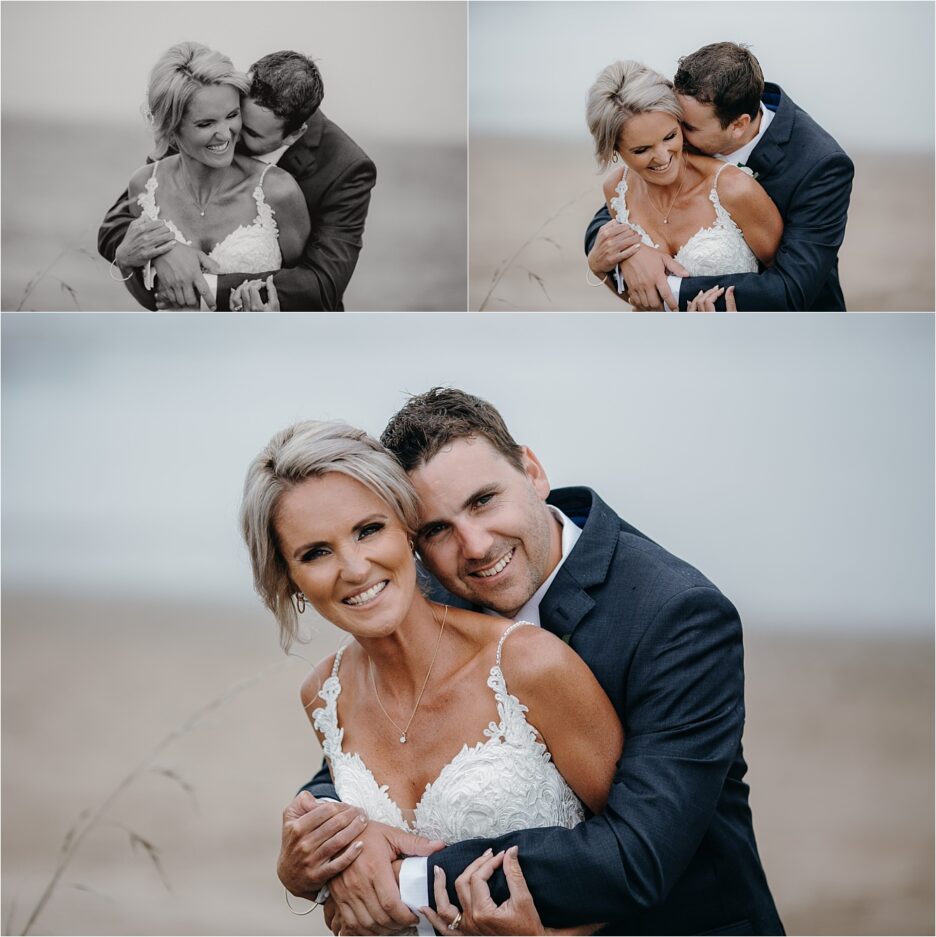 Natural wedding photos on Whitianga Beach