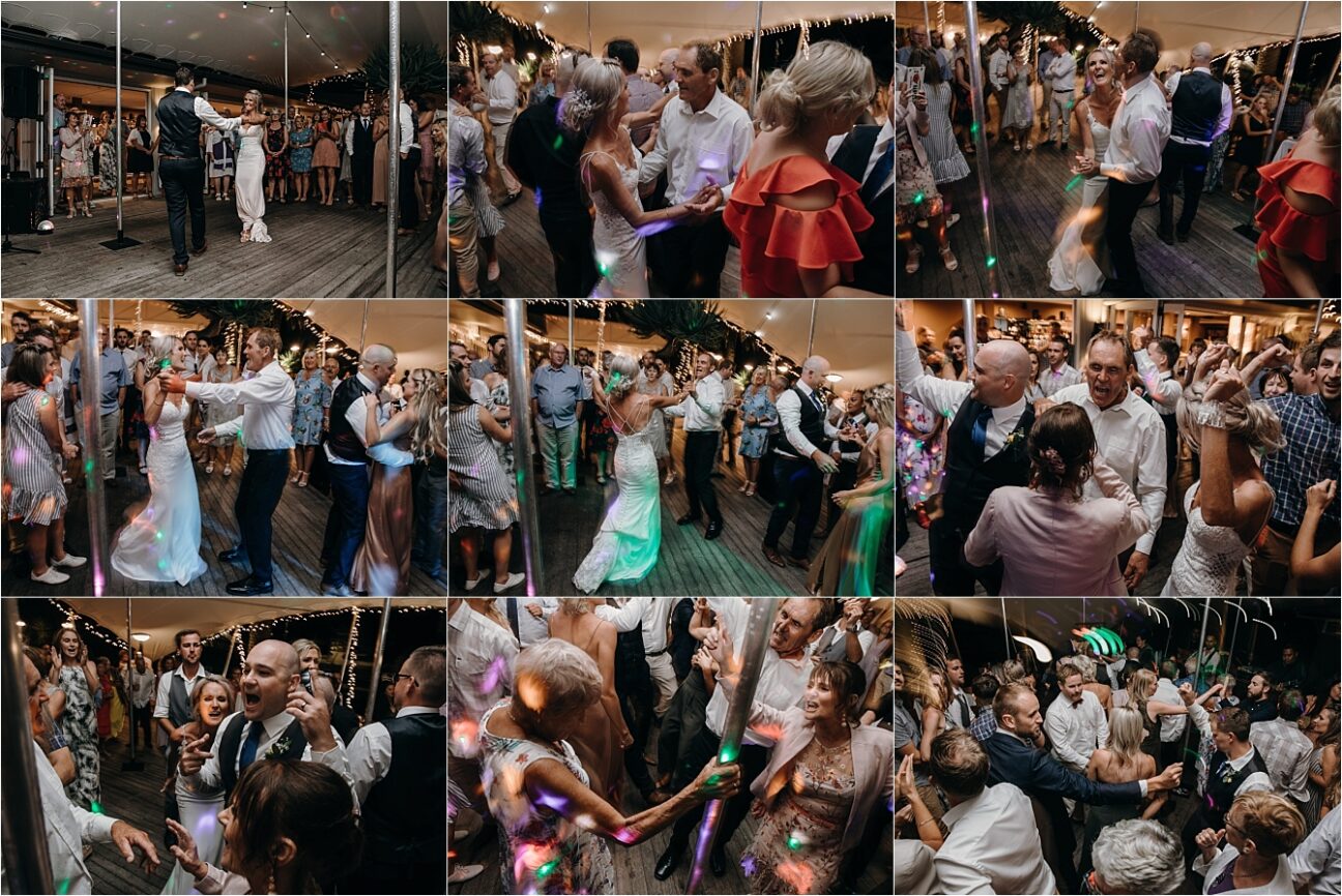 Dance party Whitianga wedding