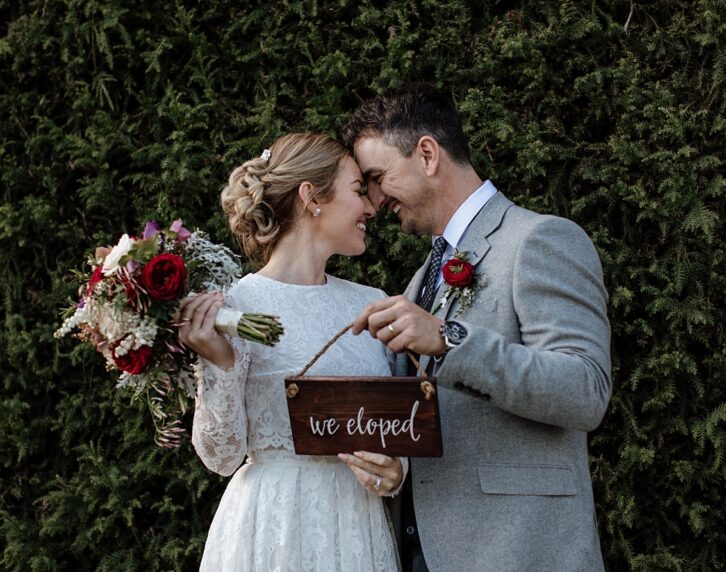 We eloped signs