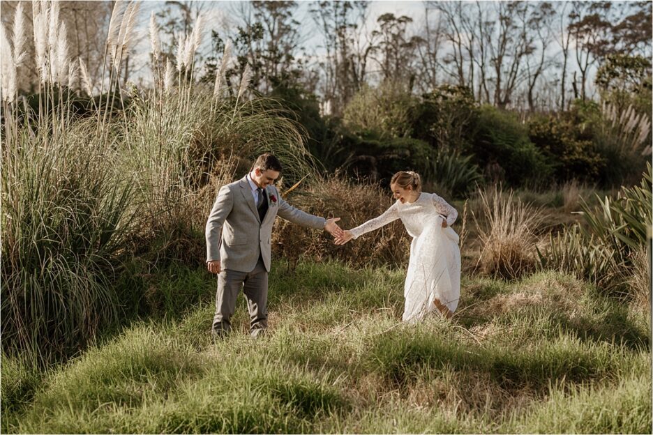 Elopement country wedding New Zealand