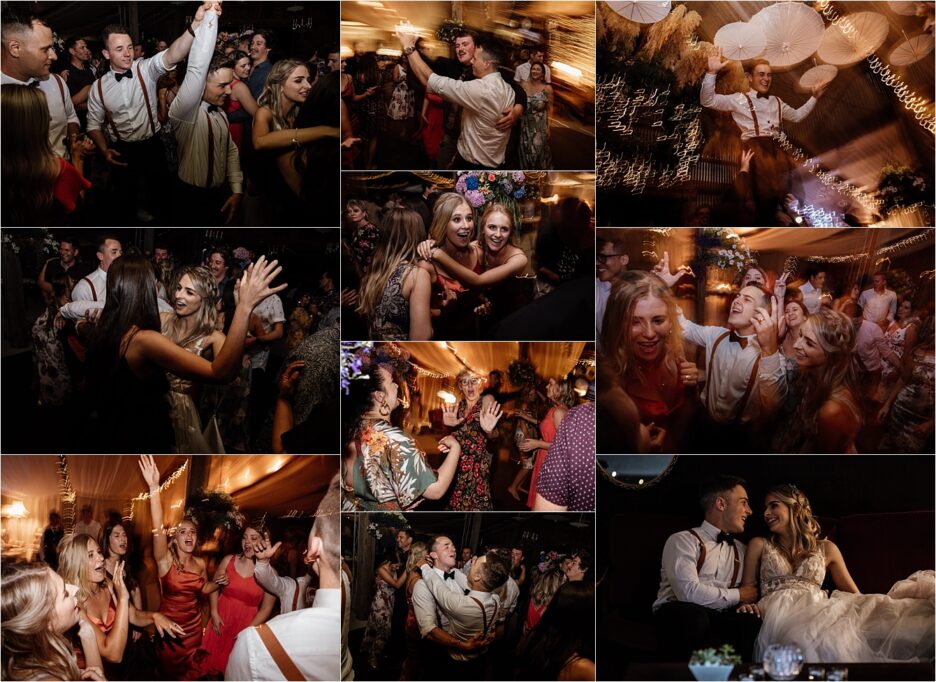 Dance floor reception
