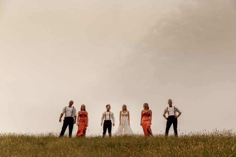 Rust bridal party