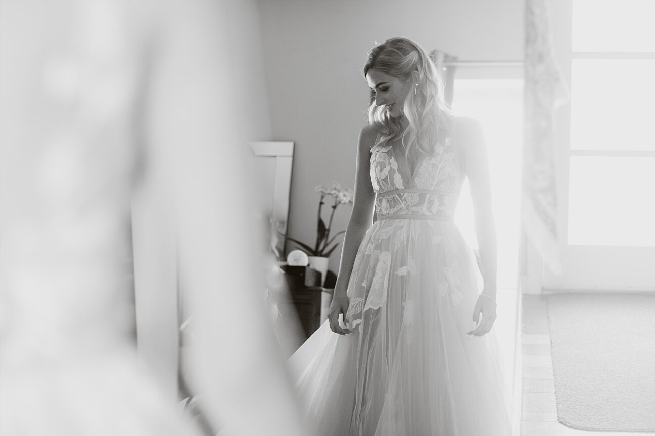 Bride before ceremony