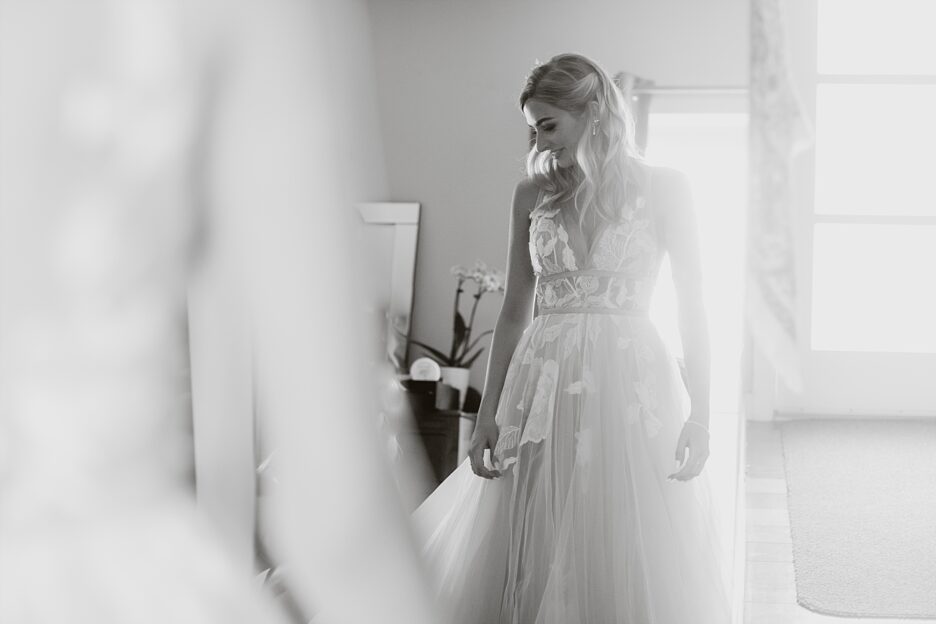 Bride before ceremony
