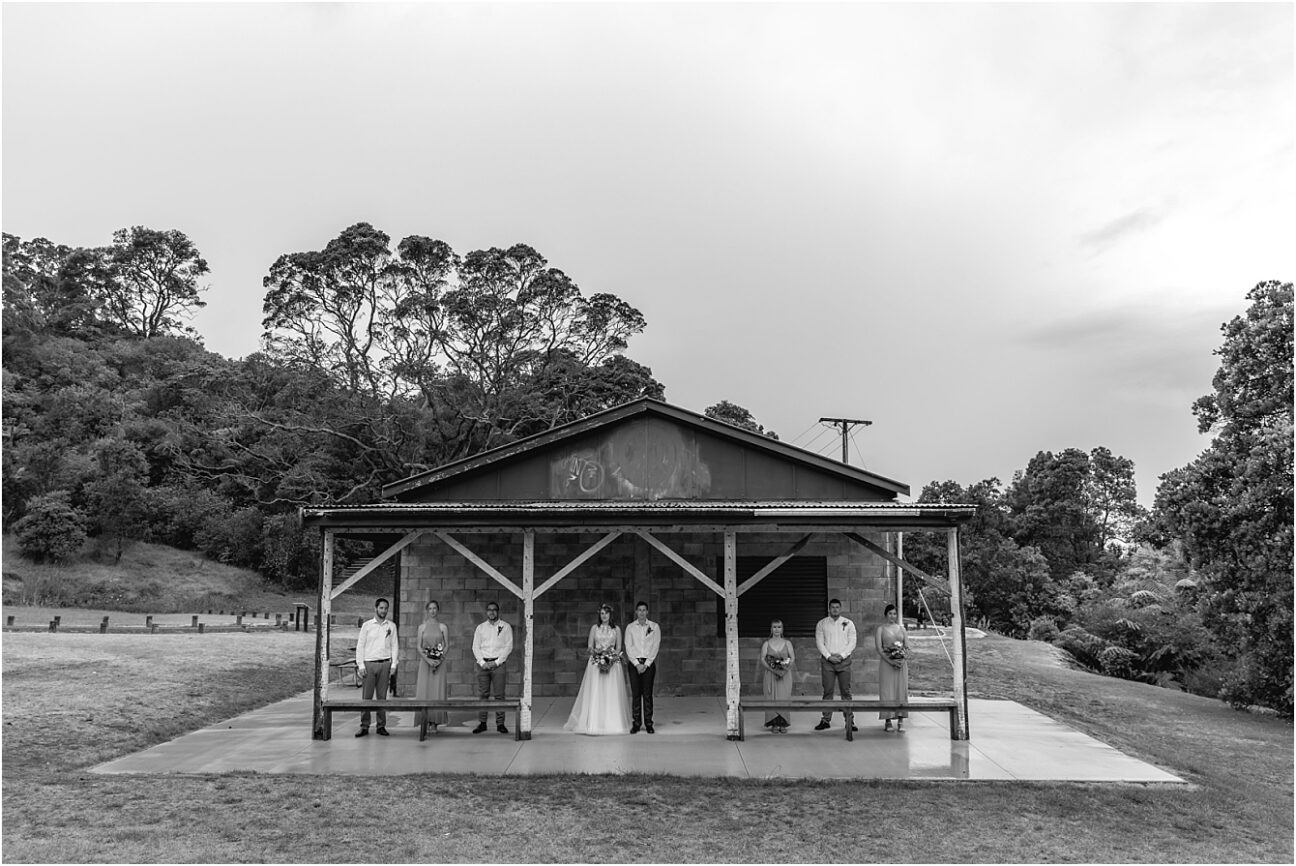 Raining on wedding day shelter