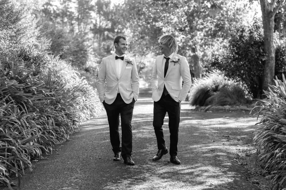 groom and groomsman