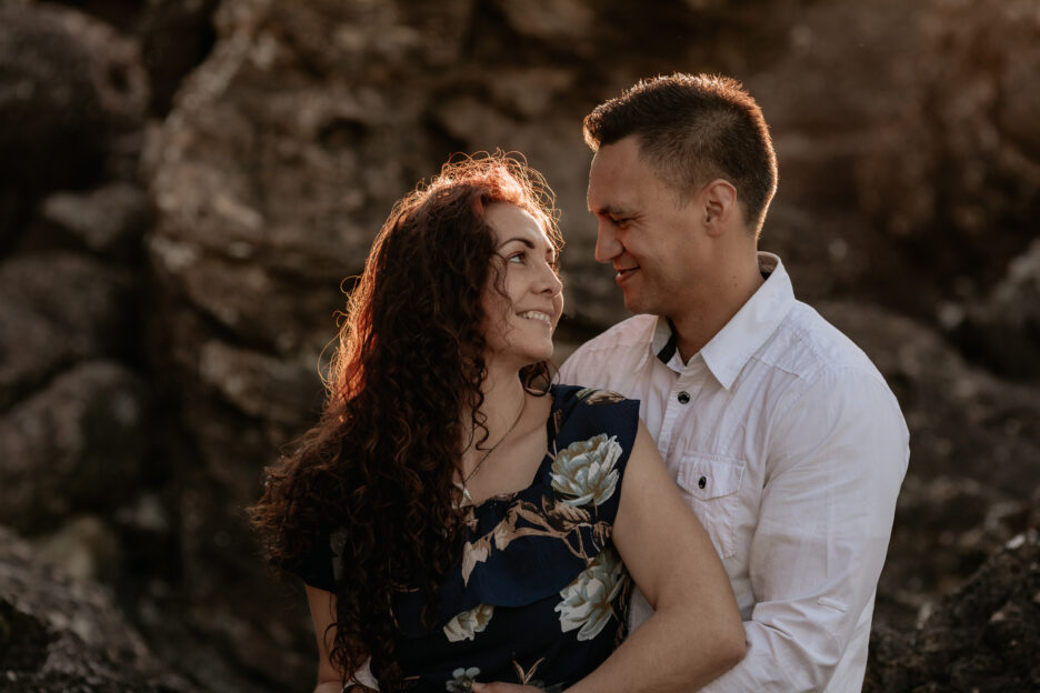 Engagment style photography happy couple