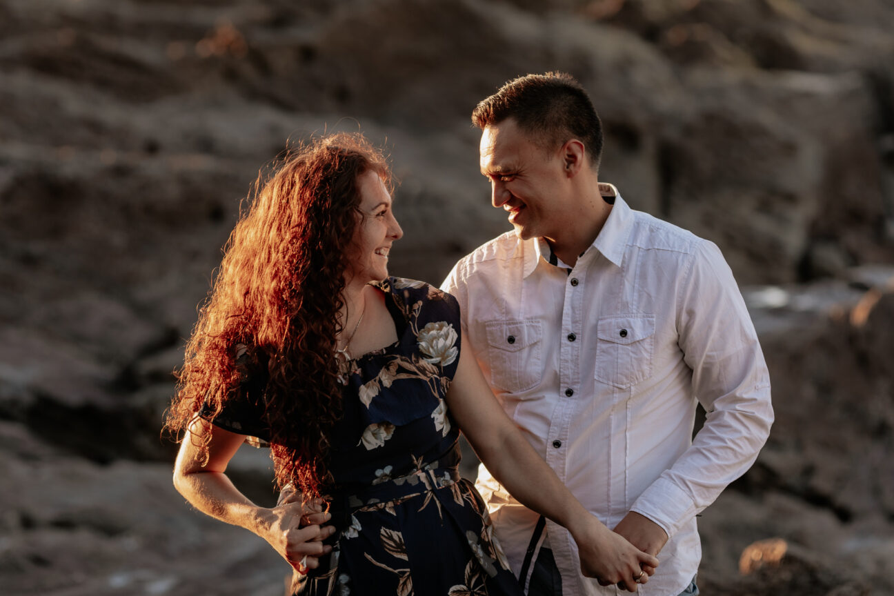 Candid laughing moment photo