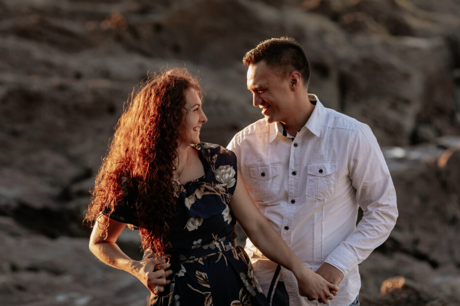 Candid laughing moment photo