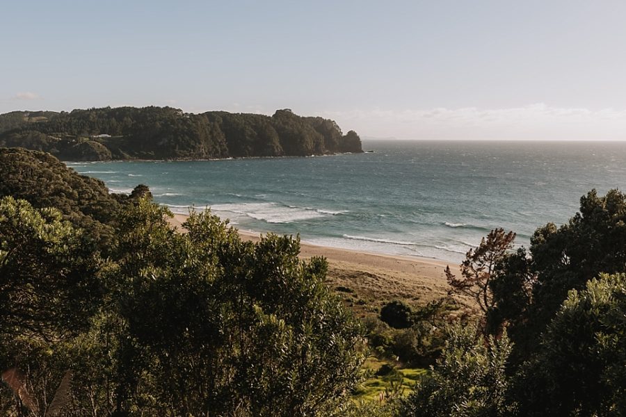 Scene of Hot Water beach Coromandel