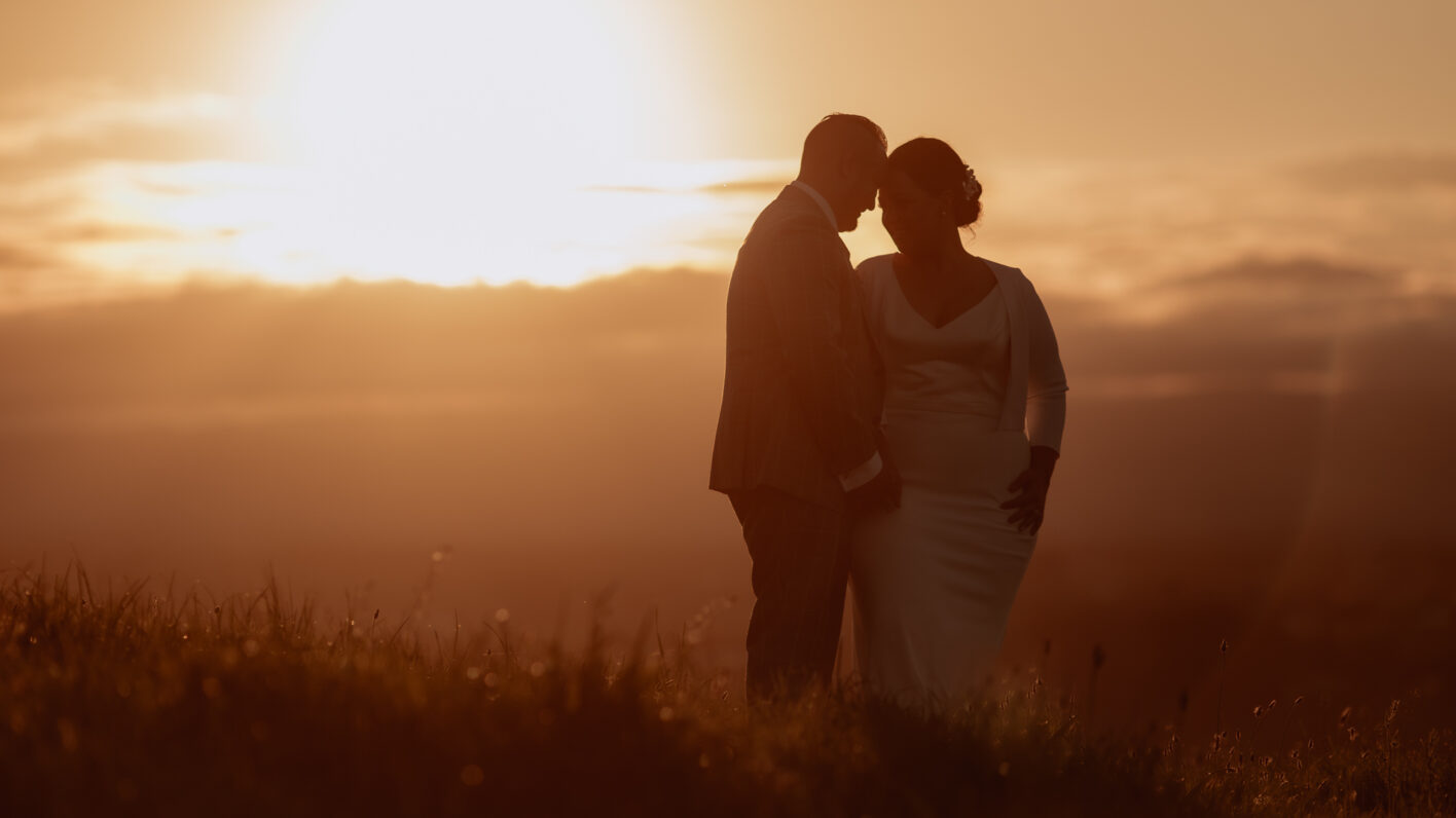 Golden hour photography of tauranga wedding at Eagle Ridge