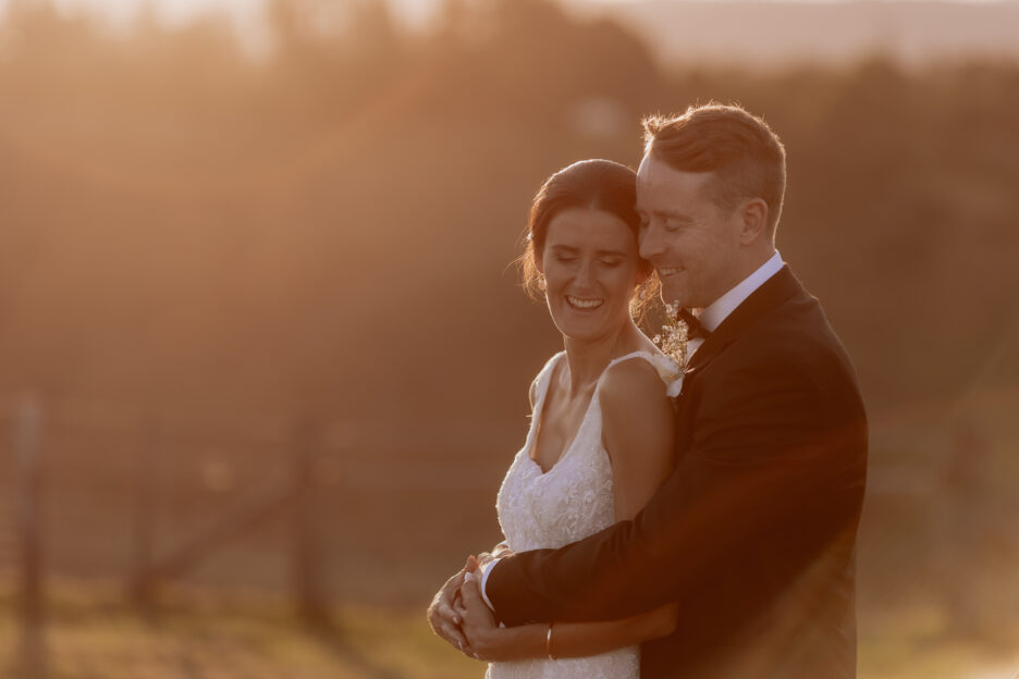 Happy laughing moment at Olive Tree cottage golden hour