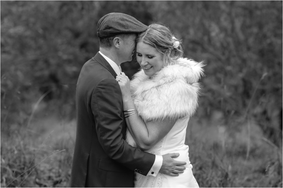 natural moments with bride and groom