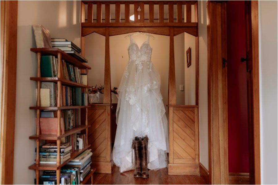 Wedding dress Astra Bridal at Makoura Lodge