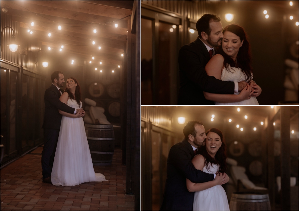 evening photos in the fog cuddling