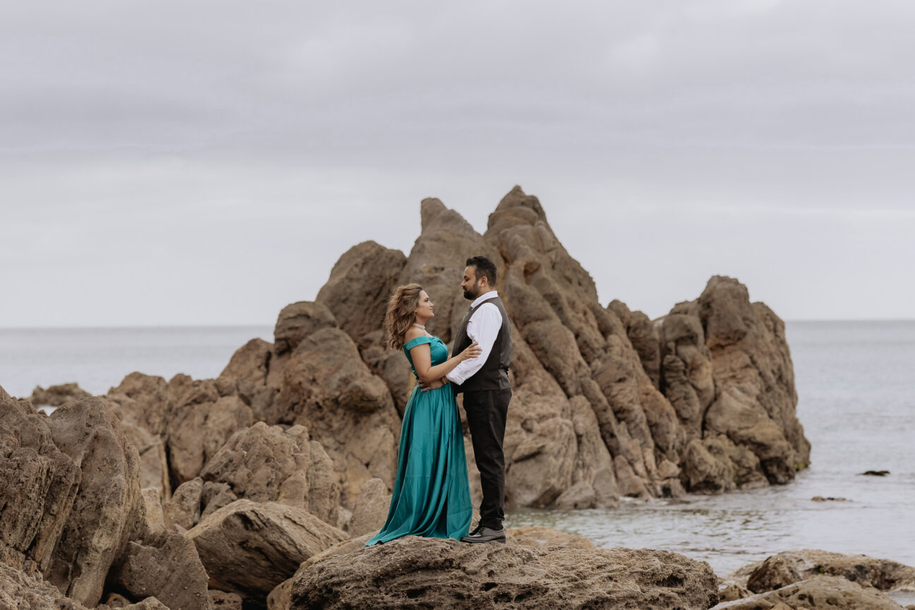 Mount Maunganui Rocks elopement photos