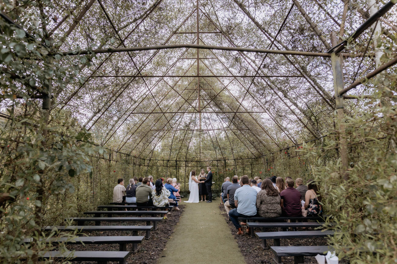 Inside Tree Church Waikato ceremony in progress