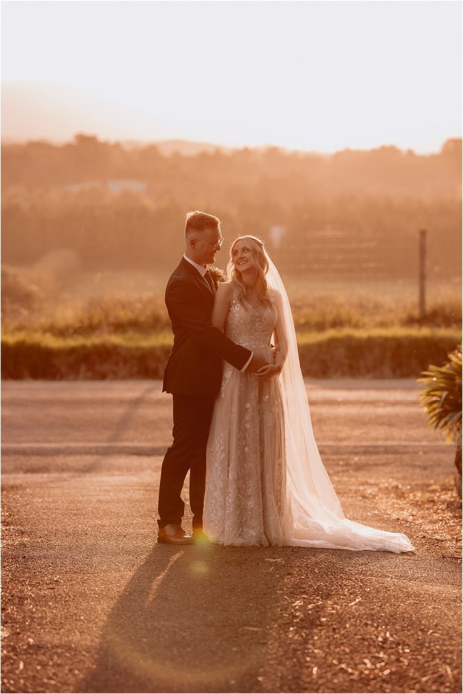 golden light wedding photos Pure Images NZ