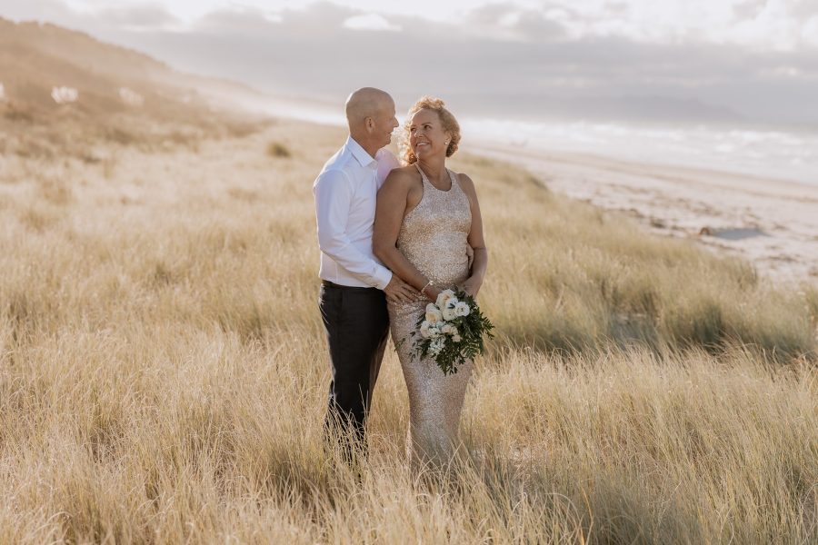 Elopement wedding on Matakana Island tauranga couples