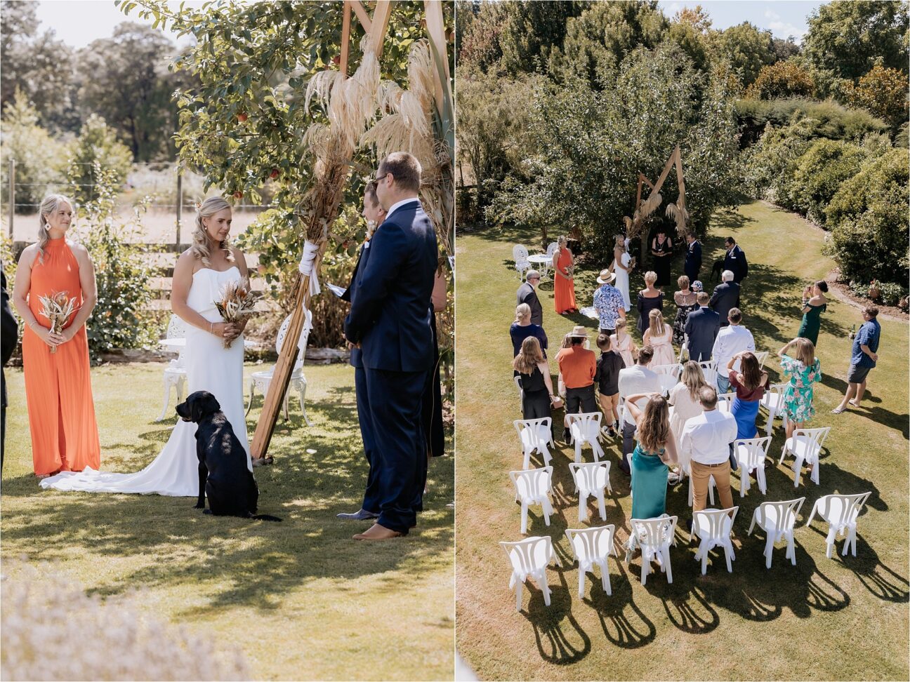 Ohakune farm back yard wedding