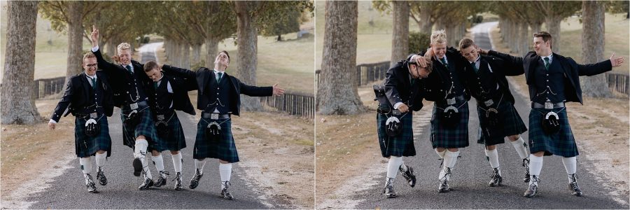 boys drunk walking in kilts