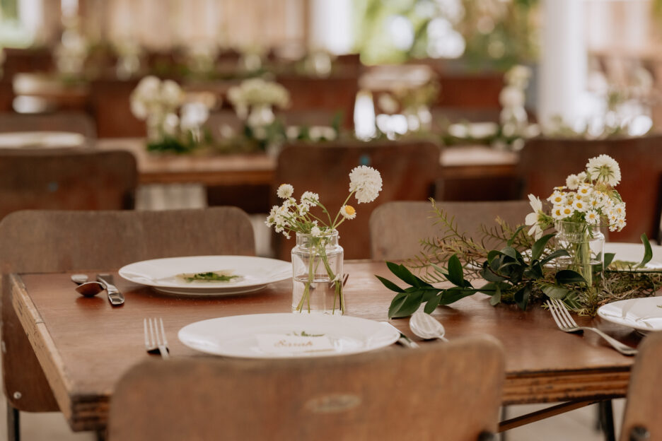 Old Forest School wedding reception details