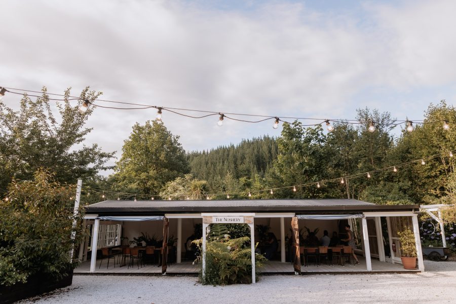 The Noshery at Old Forest School Wedding reception area