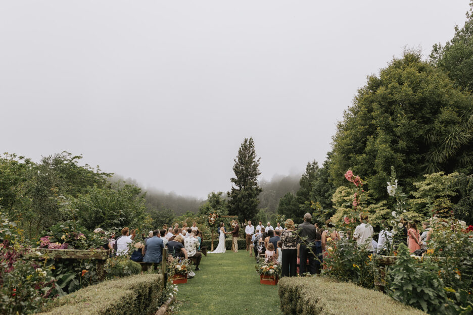 Wedding ceremony at The Run Whakatane