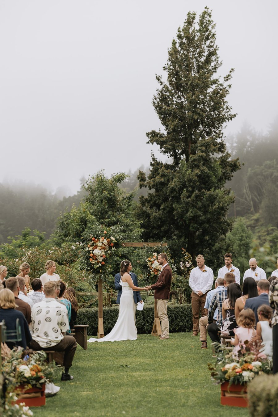 Getting married at the run Whakatane wedding ceremony