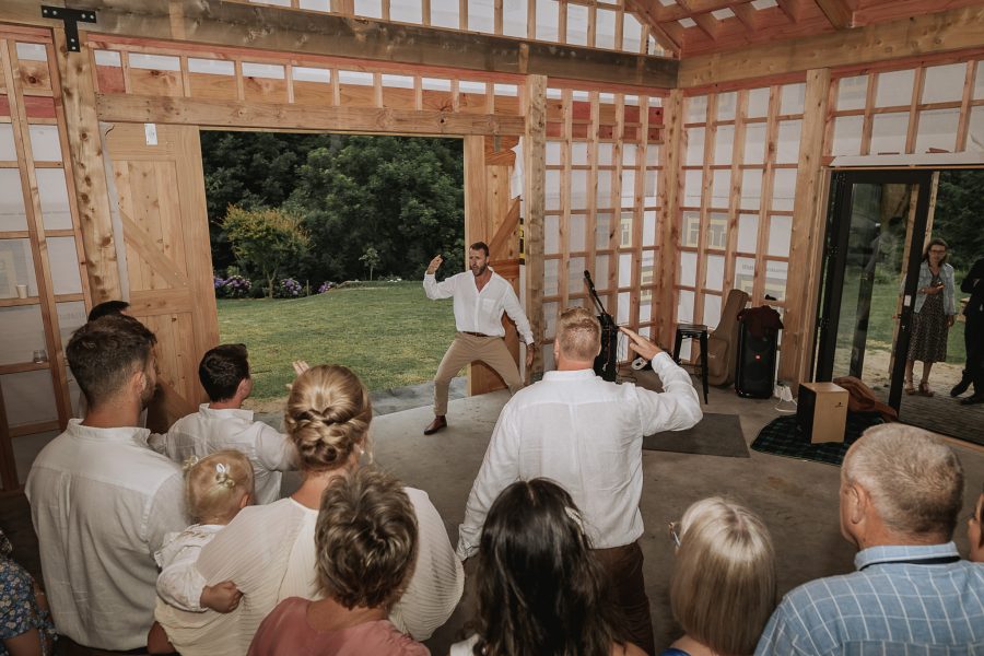 New Zealand Haka performed by Groom