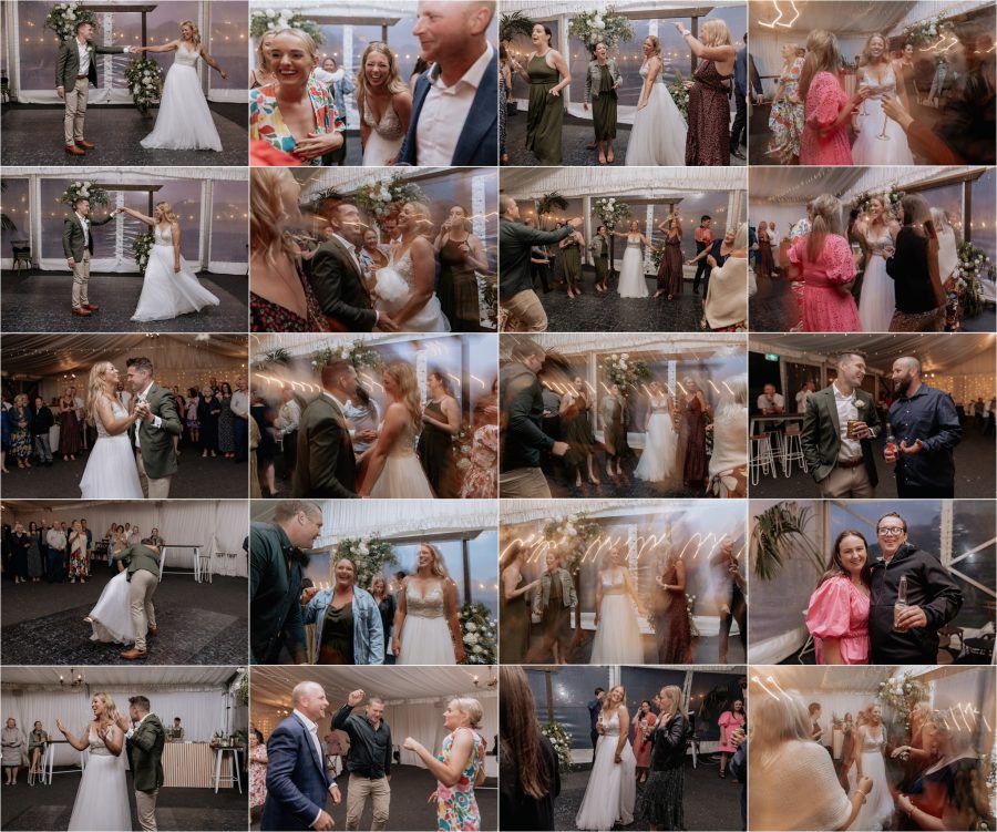 dancing photos during wedding reception at Longfords Estate