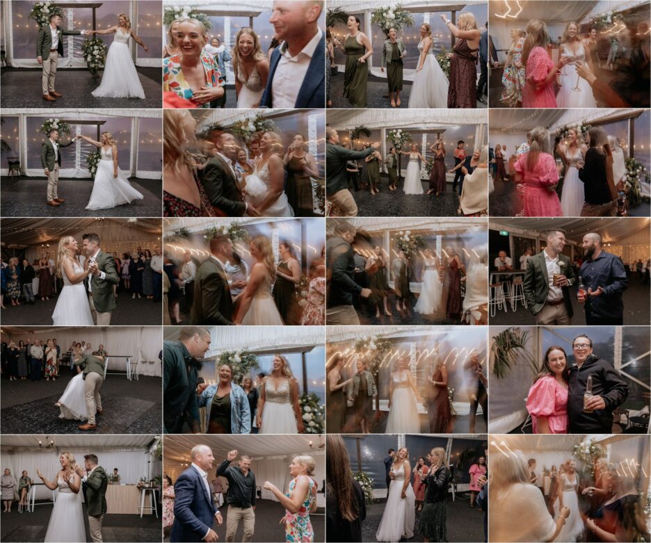 dancing photos during wedding reception at Longfords Estate