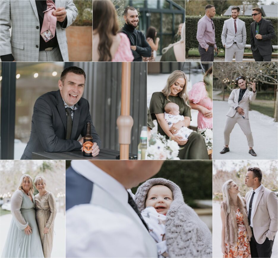 happy guests photos at Black Walnut tauranga garden wedding