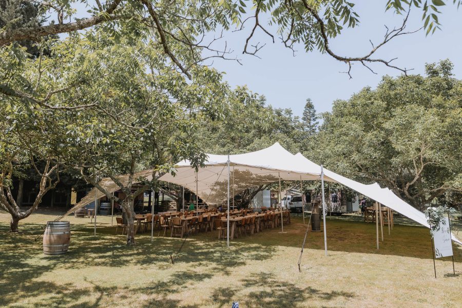 Te Tumu wedding marquee reception tent