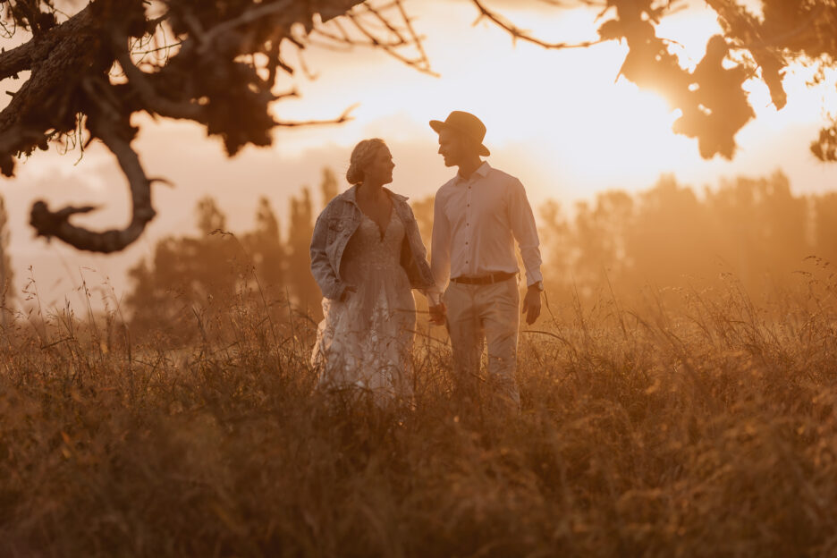 Wedding photos with pureimages photography Golden hour Te Tumu estate