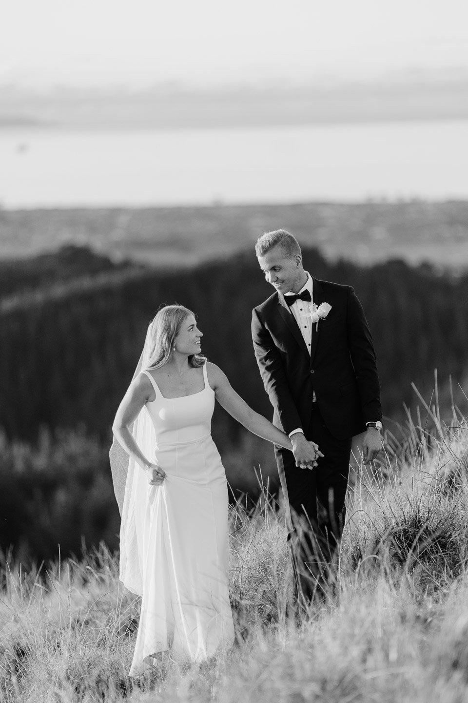 Black and white wedding photography by Pure Images, Tauranga,